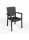 Πολυθρόνα Πολυπροπυλένιου Rattan RIO-ANT Ανθρακί 52x47x89cm
