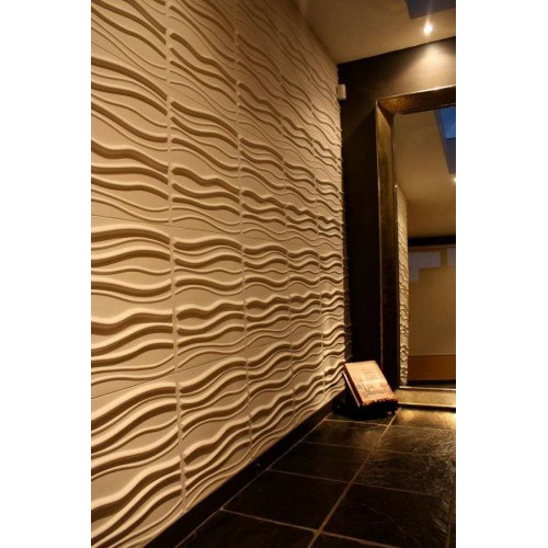 Διακόσμηση τοίχου 3D πάνελ PVC Άμμος 50x50cm (τμχ) WA0011-PCS