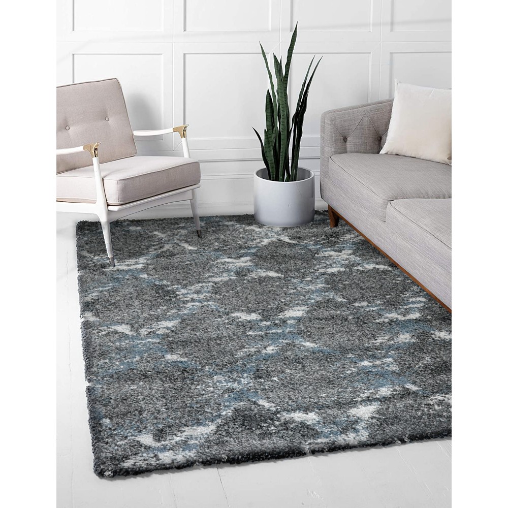 Χαλιά Shaggy Logan L0075-ANBL Ανθρακί-μπλε 160x230cm Χαλιά Shaggy Logan L0075-ANBL Ανθρακί-μπλε 160x230cm