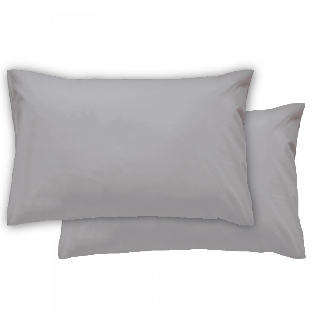Σετ μαξιλαροθήκες (2τμχ) 50x70cm Γκρι ανοιχτό PC1325-LGR
