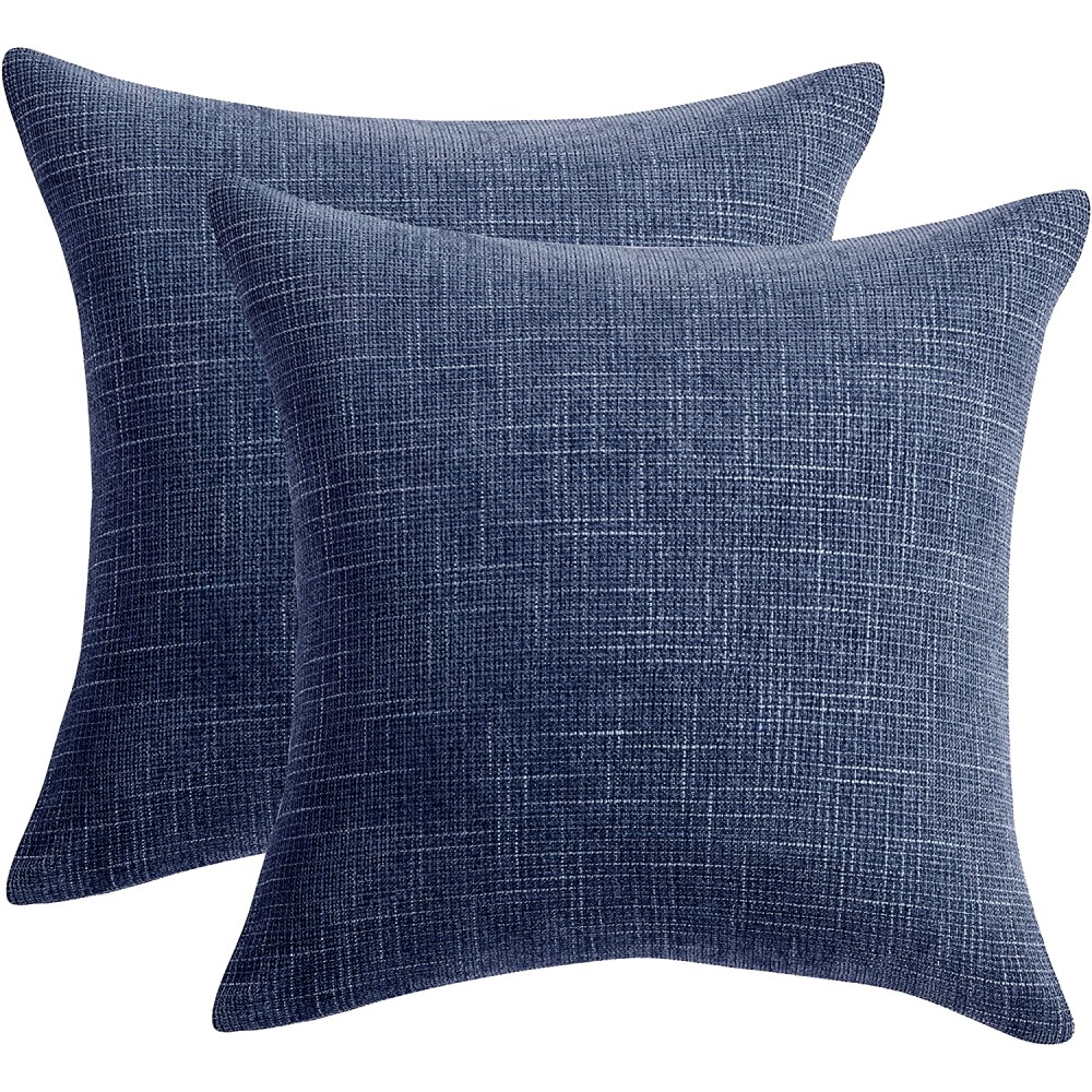 Διακοσμητικό Μαξιλάρι (1τμχ) Chenille DC427-BLU Μπλε (45x45cm) - Sarayhome