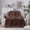 Διπλή Κουβέρτα Flannel Sherpa Προβατάκι Shaggy Long hair Καφέ (200X240) KFS222-BR