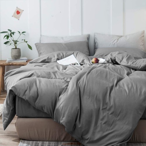 Μονή Σετ Παπλωματοθήκη Letto (160x240) Γκρι σκούρο DC632-DGR Μονή Σετ Παπλωματοθήκη Letto (160x240) Γκρι σκούρο DC632-DGR