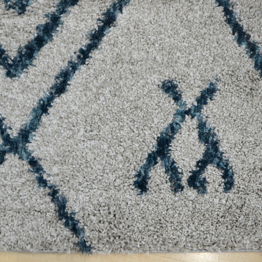 Χαλιά Shaggy Logan L0118E-GRBL Γκρι-μπλε 160x230cm Χαλιά Shaggy Logan L0118E-GRBL Γκρι-μπλε 160x230cm