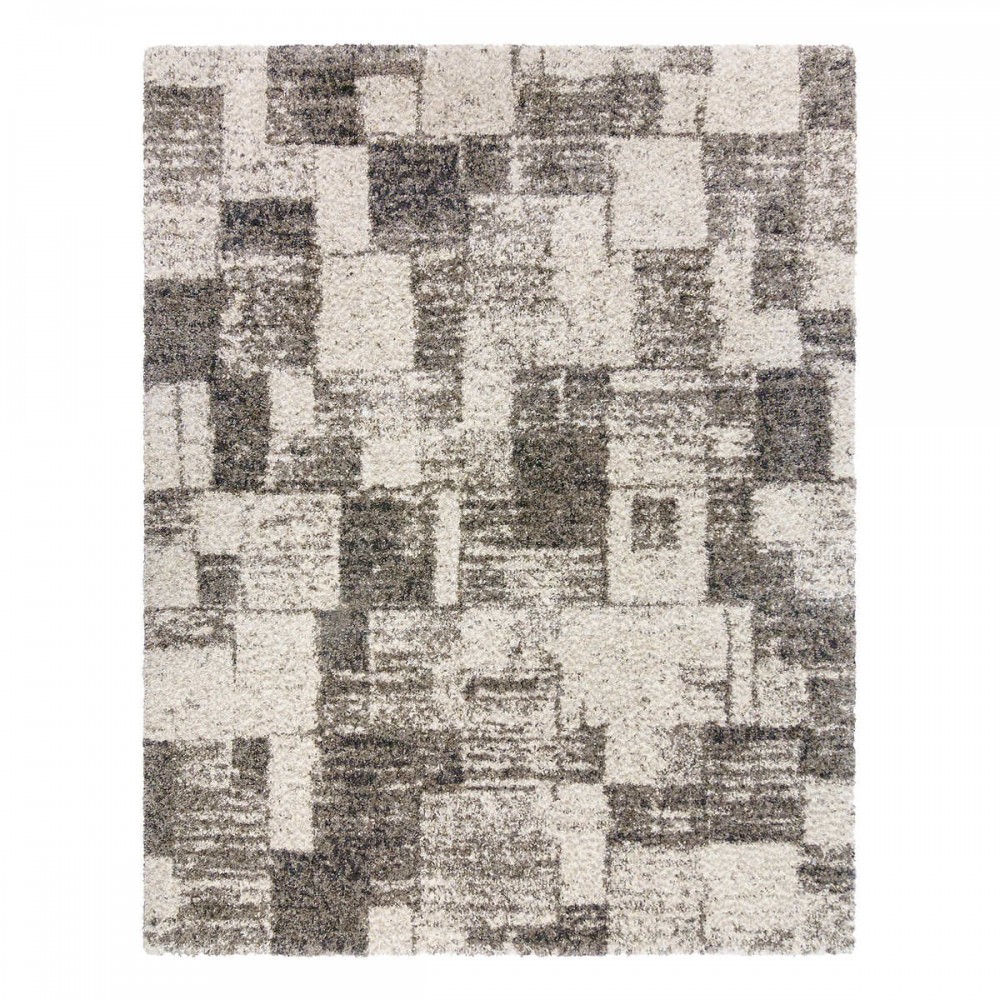 Χαλιά Shaggy Moroccan Thom Abstract TH-115GR Γκρι 160x230cm