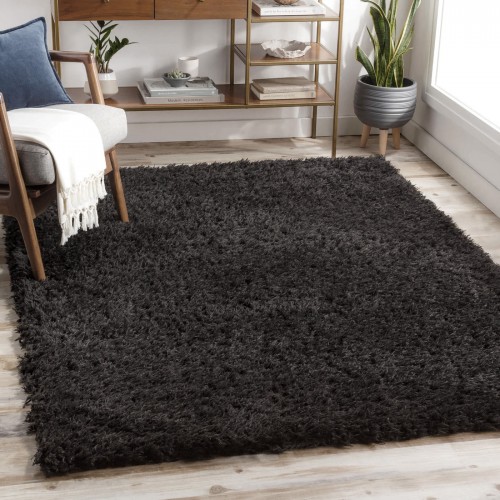 Χαλιά Shaggy Oslo τύπου Φλοκάτη 9000-BLC-240 Μαύρο 240x290cm