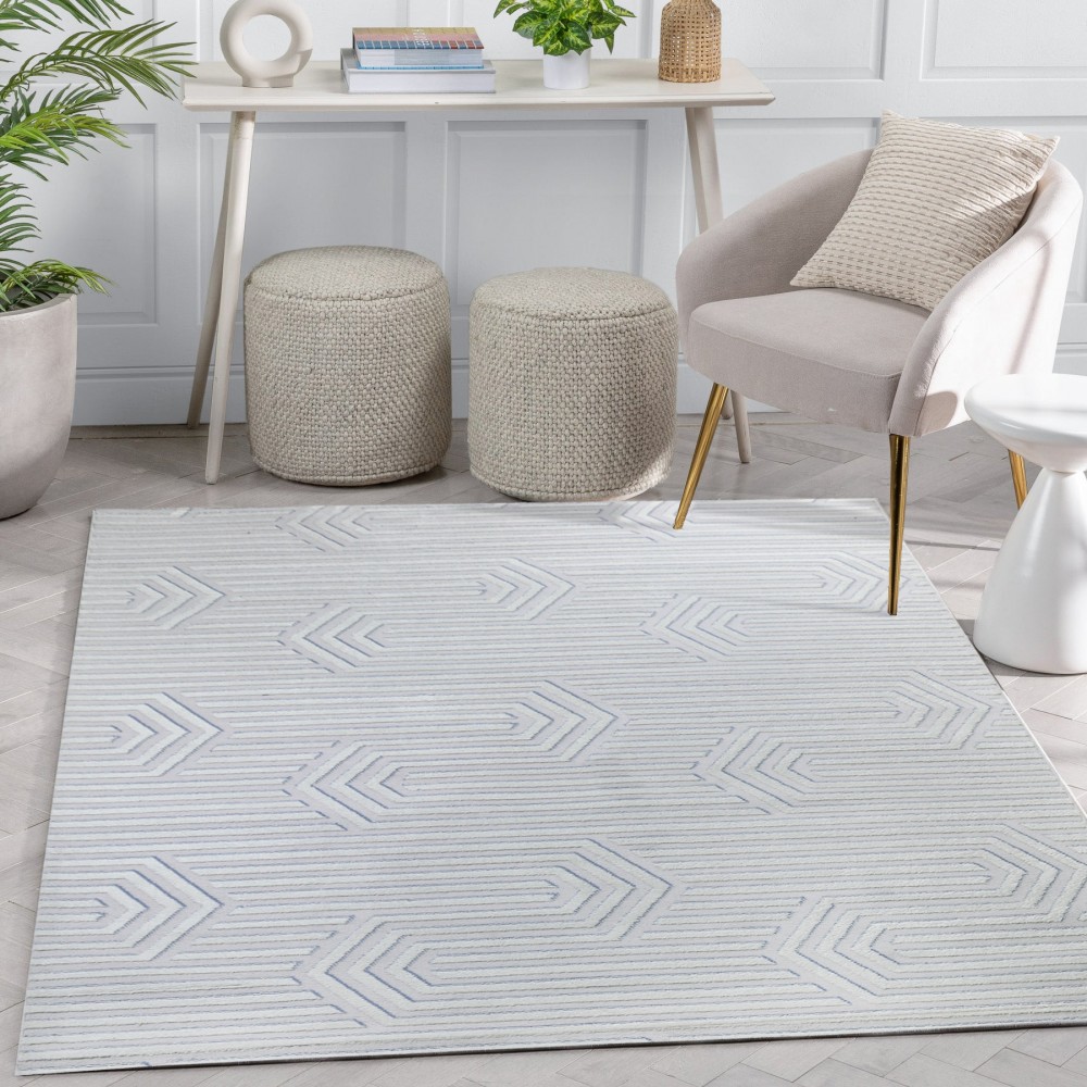 Χαλιά Atlantik Geometric A3910A-GRIV 160X230cm Γκρι