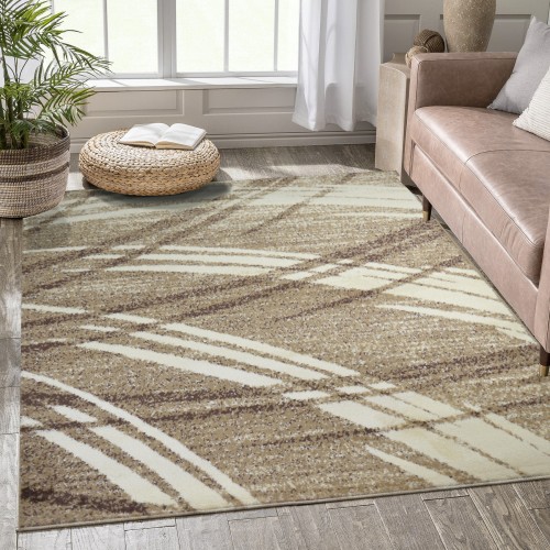 Χαλί Sintel Praktika 03334386-BR 120X170cm Καφέ