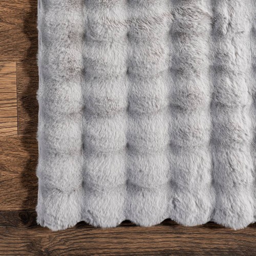 Γούνινο Χαλί Solid Design FUR3D-512GR Γκρι 200x270cm