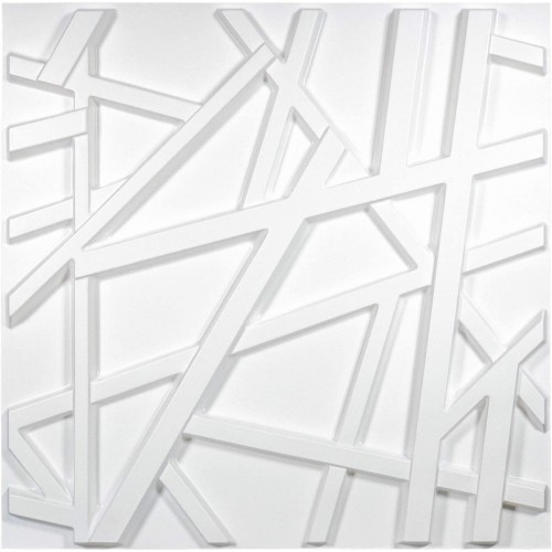 Διακόσμηση τοίχου 3D πάνελ PVC Crossing Lines 50x50cm (τμχ) WA0008-PCS