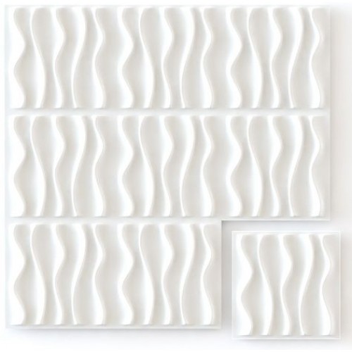 Διακόσμηση τοίχου 3D πάνελ PVC  Waves 50x50cm (τμχ) WA0041-PCS