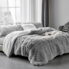 1 + 1  ΔΩΡΟ Διπλή Κουβέρτα Flannel Sherpa Προβατάκι Shaggy Ombre ιβουάρ-γκρι (200X240) KFS221-IVGR