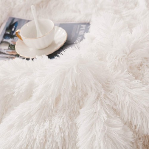 Σετ 3τμχ Ισοθερμικό Κουβερτοπάπλωμα Shaggy Υπέρδιπλο 220x240 SET-SH-WH-D Λευκό Σετ 3τμχ Ισοθερμικό Κουβερτοπάπλωμα Shaggy Υπέρδιπλο 220x240 SET-SH-WH-D Λευκό