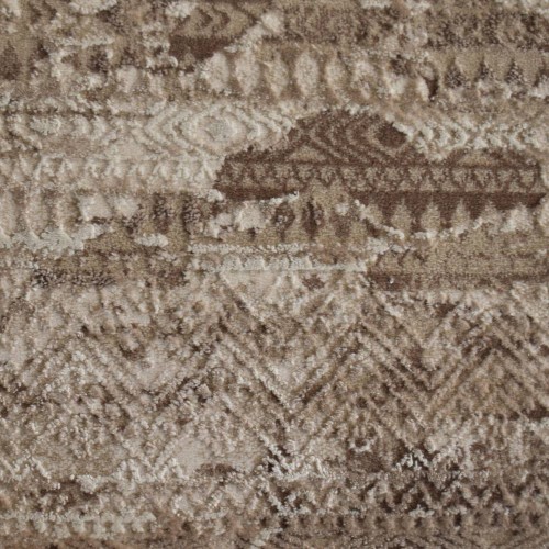 Χαλιά Κλασικά Silkline ανάγλυφα με κρόσσι CLS-15-BR 200X290cm -  καφέ κρεμ -ΑΠ