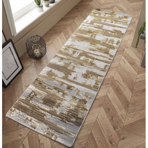 Χαλιά Σετ Κρεβατοκάμαρας Almira (1*80X200+2*80X130) E7028-BGL-SET Μπεζ gold - LUX