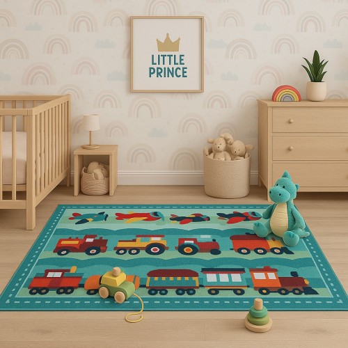 Χαλί Sintel Παιδικό Play 03540472-GRN 120X170cm - Πράσινο