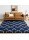 Χαλιά Shaggy Moroccan Woven 283BL Μπλε-ιβουάρ 160x220cm