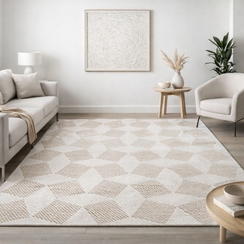 Χαλιά Delux 38924A-DBG 160X210cm Μπεζ