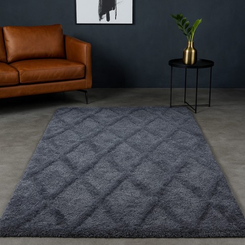 Χαλιά Shaggy Horizon VAL-BLU Γκρι-μπλε 170x320cm