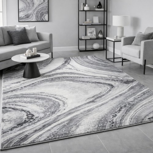 Χαλιά Almira HE783-CRGR Γκρι 200X270cm