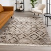 Χαλιά Κλασικά Heatset ανάγλυφα με κρόσσι Halic 200X270cm HL615-BGBR-200 Μπέζ-Καφέ