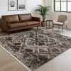 Χαλιά Κλασικά Heatset ανάγλυφα με κρόσσι Halic 200X270cm HL615-BR-200 Καφέ