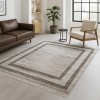 Χαλιά Κλασικά Heatset ανάγλυφα με κρόσσι Halic 200X270cm HL620-BGBR-200 Μπέζ-Καφέ