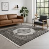 Χαλιά Κλασικά Heatset ανάγλυφα με κρόσσι Halic 200X270cm HL650-BR-200 Καφέ