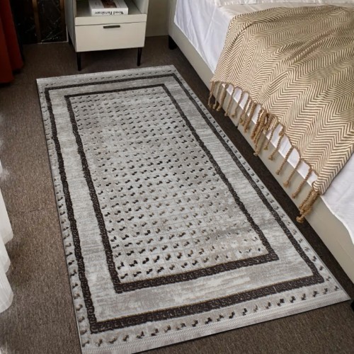 Χαλιά Σετ Κρεβατοκάμαρας Halic (1*80X200+2*80X130)  HL620-BGBR-SET Μπεζ Καφέ