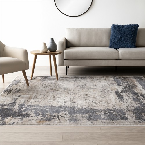Χαλιά Springs SPG01 160X210cm Ιβουάρ-γκρι -LUX