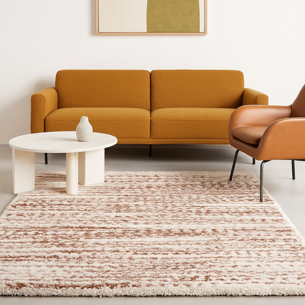 Χαλιά Shaggy Moroccan Thom Abstract TH-120RDIV Κεραμιδί-ιβουάρ 160x230cm Χαλιά Shaggy Moroccan Thom Abstract TH-120RDIV Κεραμιδί-ιβουάρ 160x230cm