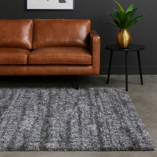 Χαλιά Shaggy Moroccan Thom Abstract TH150-ANT  Γκρι 160x190cm