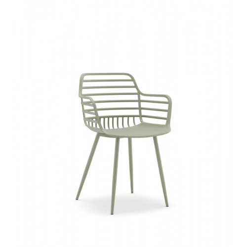 Πολυθρόνα Πολυπροπυλένιου Candy CH534-GRN Μέντα 52x56.5x81.5cm -005B