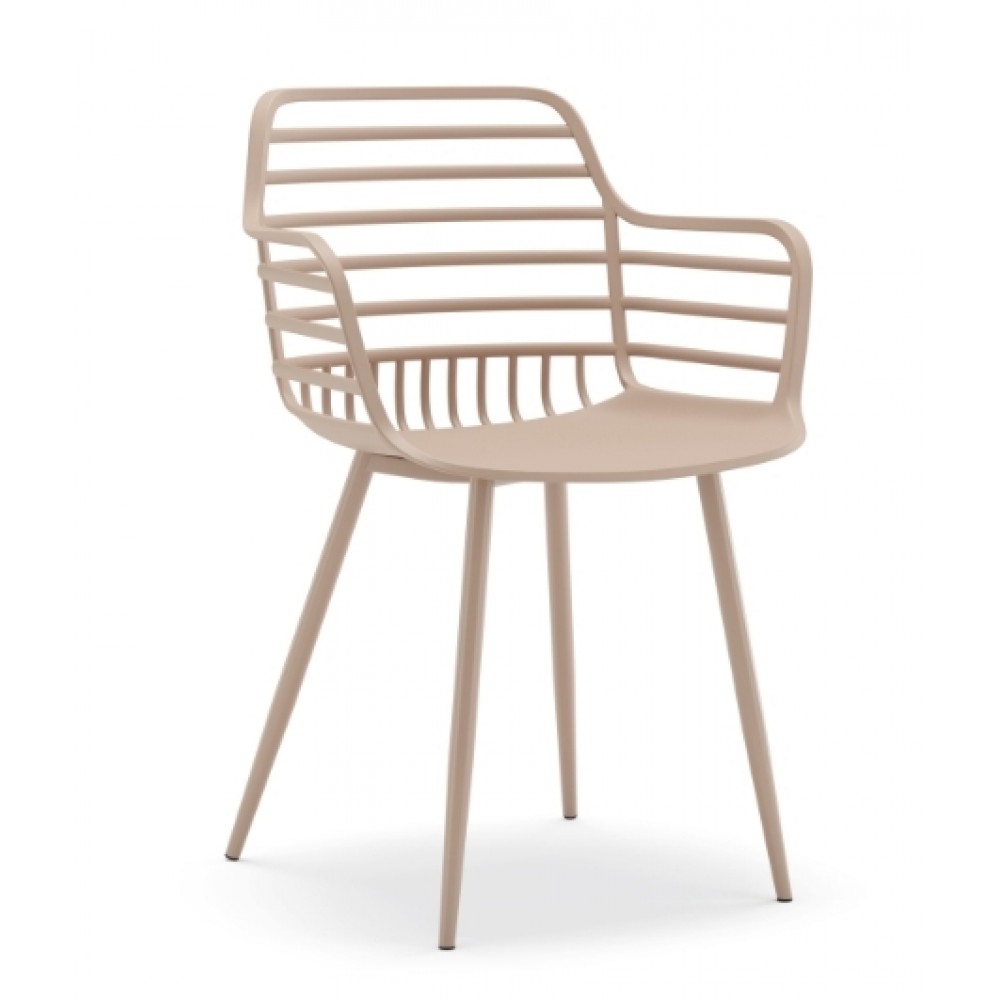 Πολυθρόνα Πολυπροπυλένιου Candy CH534-PN Πούδρα 52x56.5x81.5cm -005B Πολυθρόνα Πολυπροπυλένιου Candy CH534-PN Πούδρα 52x56.5x81.5cm -005B