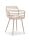 Πολυθρόνα Πολυπροπυλένιου Candy CH534-PN Πούδρα 52x56.5x81.5cm -005B