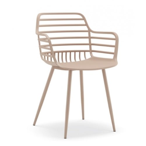 Πολυθρόνα Πολυπροπυλένιου Candy CH534-PN Πούδρα 52x56.5x81.5cm -005B