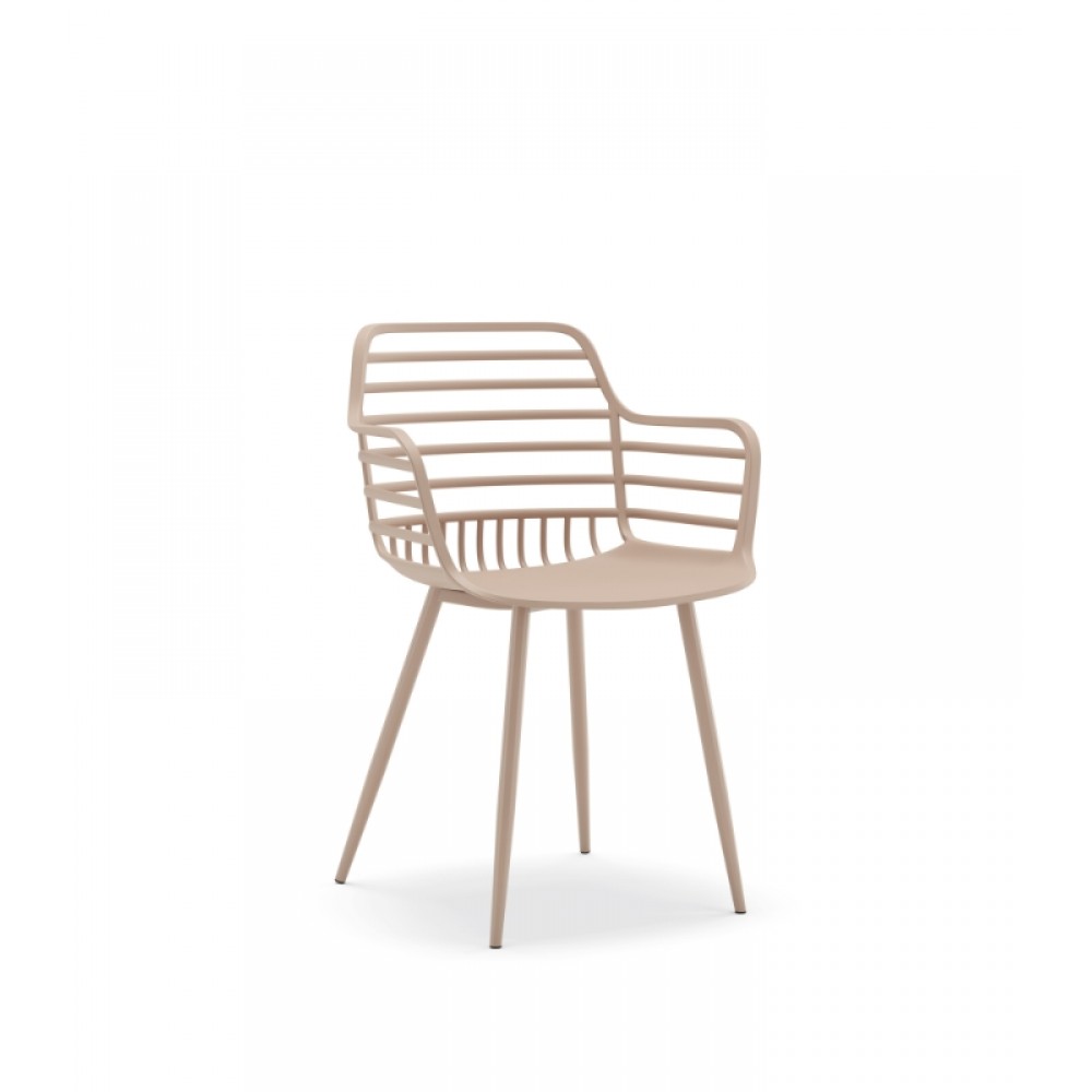Πολυθρόνα Πολυπροπυλένιου Candy CH534-PN Πούδρα 52x56.5x81.5cm -005B Πολυθρόνα Πολυπροπυλένιου Candy CH534-PN Πούδρα 52x56.5x81.5cm -005B