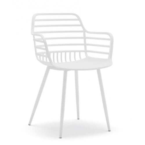 Πολυθρόνα Πολυπροπυλένιου Candy CH534-WH Λευκό 52x56.5x81.5cm -005B