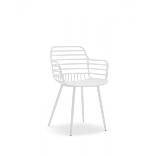 Πολυθρόνα Πολυπροπυλένιου Candy CH534-WH Λευκό 52x56.5x81.5cm -005B