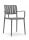 Πολυθρόνα Πολυπροπυλένιου Tiana CH535-GR Γκρί 55.5x57x81cm -002F