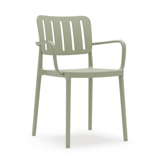 Πολυθρόνα Πολυπροπυλένιου Tiana CH535-MNT Μέντα 55.5x57x81cm -002F