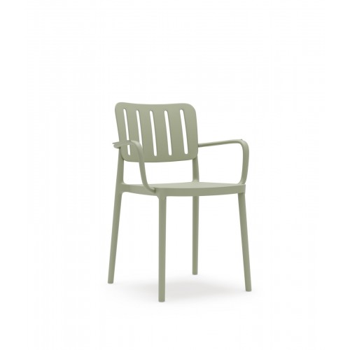 Πολυθρόνα Πολυπροπυλένιου Tiana CH535-MNT Μέντα 55.5x57x81cm -002F