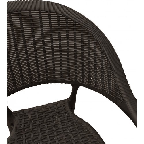 Πολυθρόνα Πολυπροπυλένιου Rattan Pacific CH538-BR Καφέ 58×56×84εκ