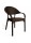 Πολυθρόνα Πολυπροπυλένιου Rattan Pacific CH538-BR Καφέ 58×56×84εκ