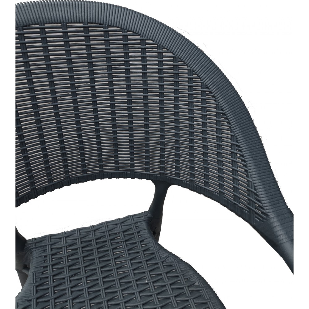 Πολυθρόνα από πολυπροπυλένιο Rattan Pacific CH538-DGR Ανθρακί 58×56×84cm Πολυθρόνα από πολυπροπυλένιο Rattan Pacific CH538-DGR Ανθρακί 58×56×84cm