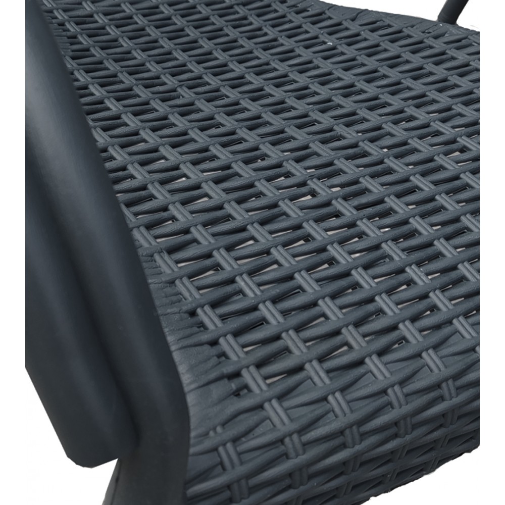 Πολυθρόνα από πολυπροπυλένιο Rattan Pacific CH538-DGR Ανθρακί 58×56×84cm Πολυθρόνα από πολυπροπυλένιο Rattan Pacific CH538-DGR Ανθρακί 58×56×84cm