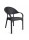 Πολυθρόνα από πολυπροπυλένιο Rattan Pacific CH538-DGR Ανθρακί 58×56×84cm