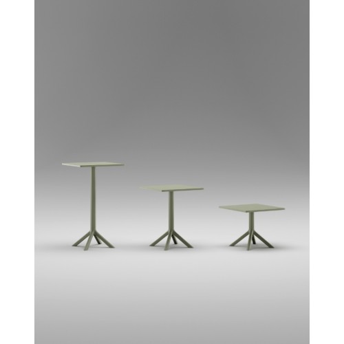 Τραπέζι Τετράγωνο Πολυπροπυλένιο 60×60×75cm TB017-75-GR Γκρί