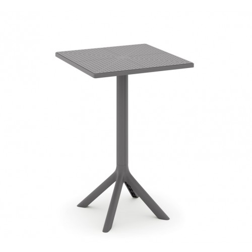Τραπέζι Τετράγωνο Πολυπροπυλένιο 60×60×75cm TB017-75-GR Γκρί