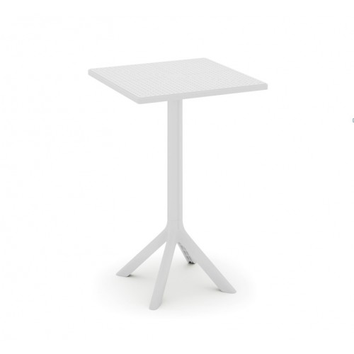 Τραπέζι Τετράγωνο Πολυπροπυλένιο 60×60×75cm TB017-75-WH Λευκό